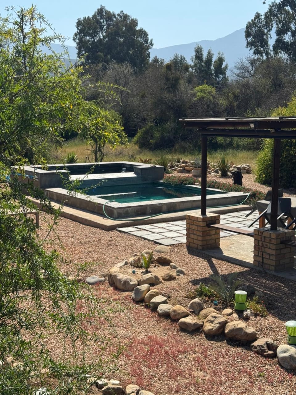 Natural landscape, Garden, Pool view, Swimming pool