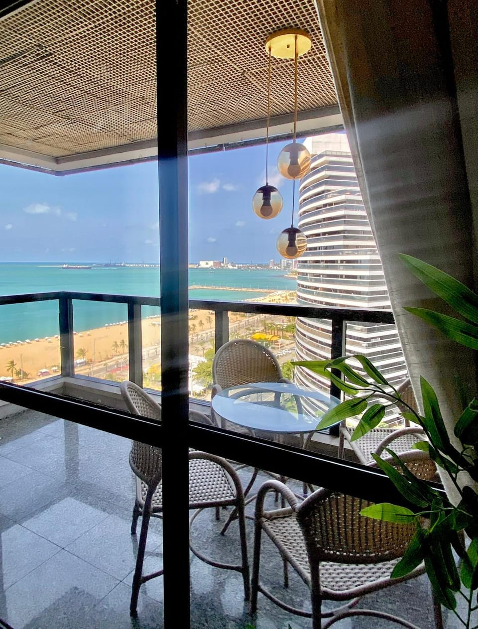 Vista mar Flat Atlântico - Av Abolição 2111 Apartment in Fortaleza