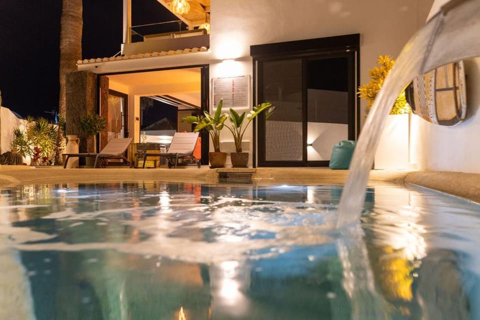 Patio, Natural landscape, Pool view, Swimming pool