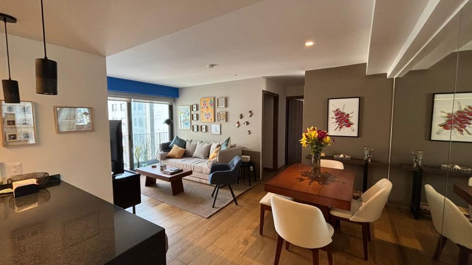 Living room, Seating area, Dining area