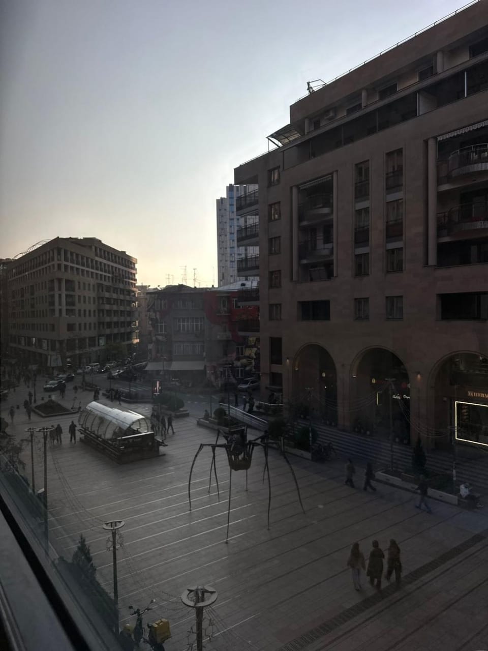 People, City view, group of guests