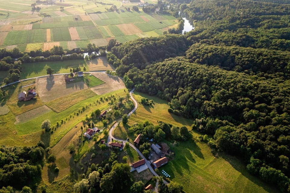 Day, Natural landscape, Bird's eye view, River view