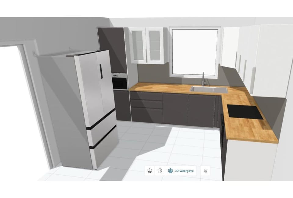 Kitchen or kitchenette, oven, stove