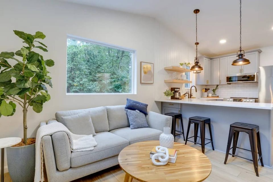 Kitchen or kitchenette, Living room, Photo of the whole room