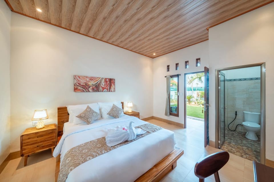 Bed, Bathroom, Photo of the whole room, Bedroom, towels