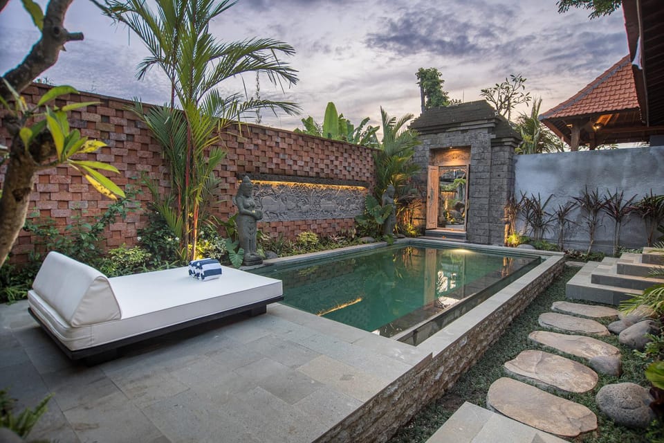 Natural landscape, Pool view, Swimming pool, sunbed