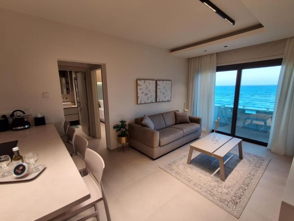 Balcony/Terrace, Living room, Seating area, Sea view
