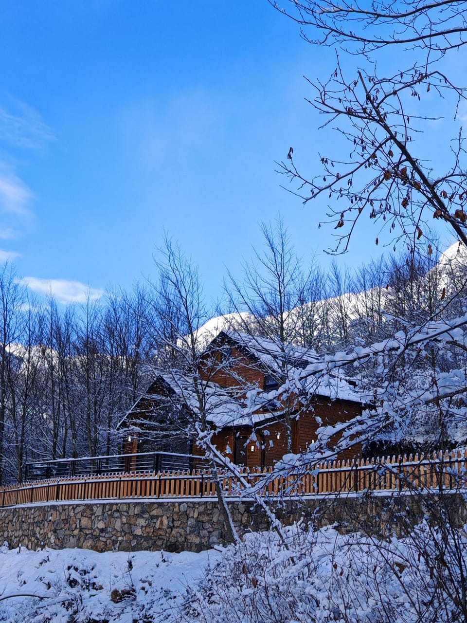 Day, Natural landscape, Winter, Mountain view