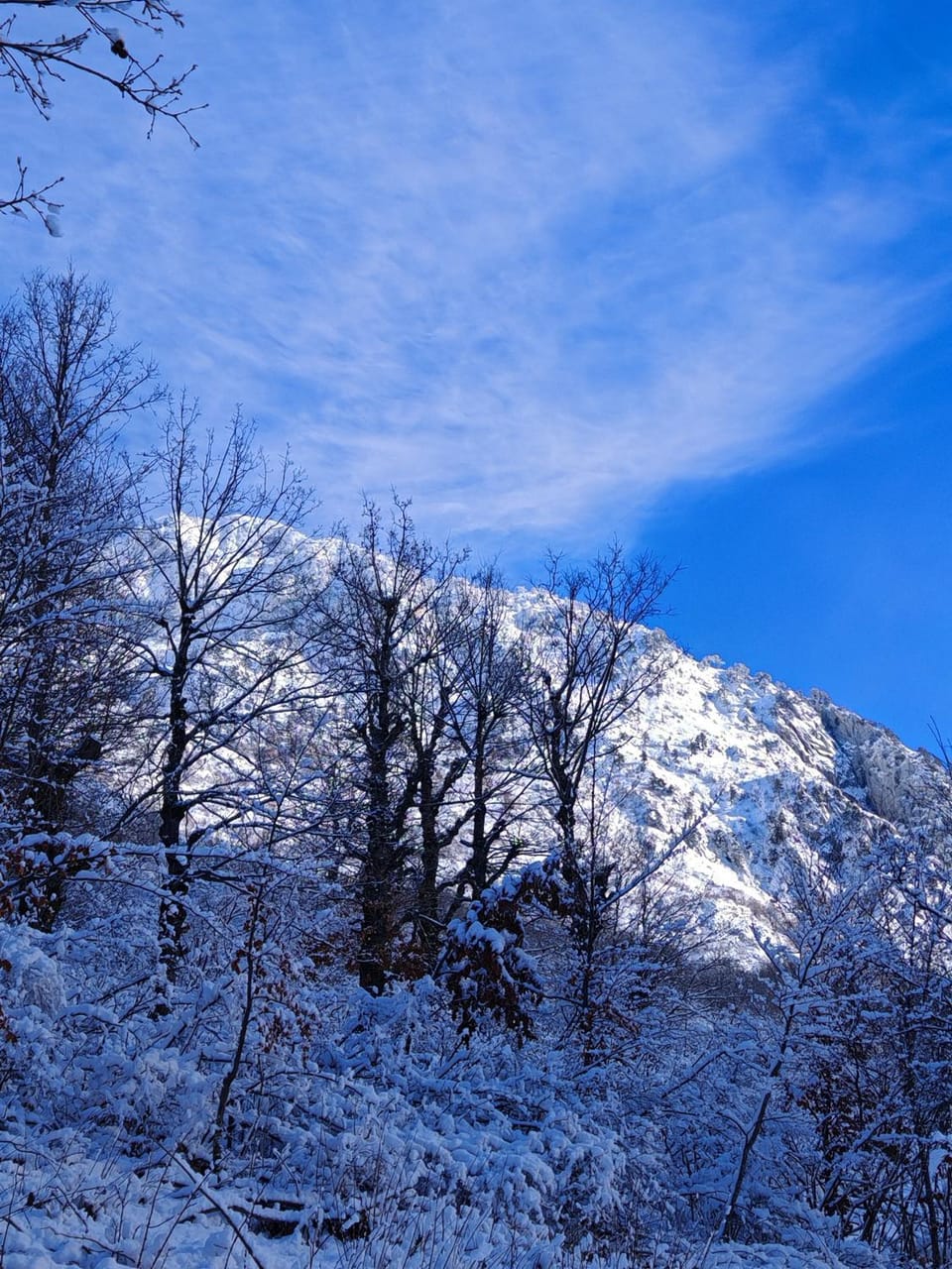 Day, Natural landscape, Winter, Mountain view