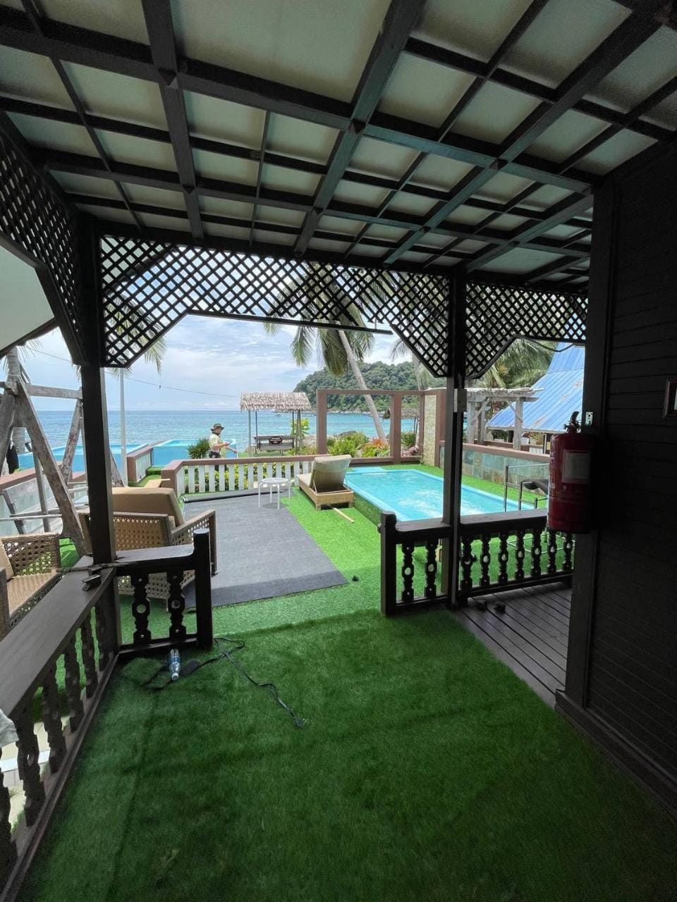 View (from property/room), Pool view, Sea view