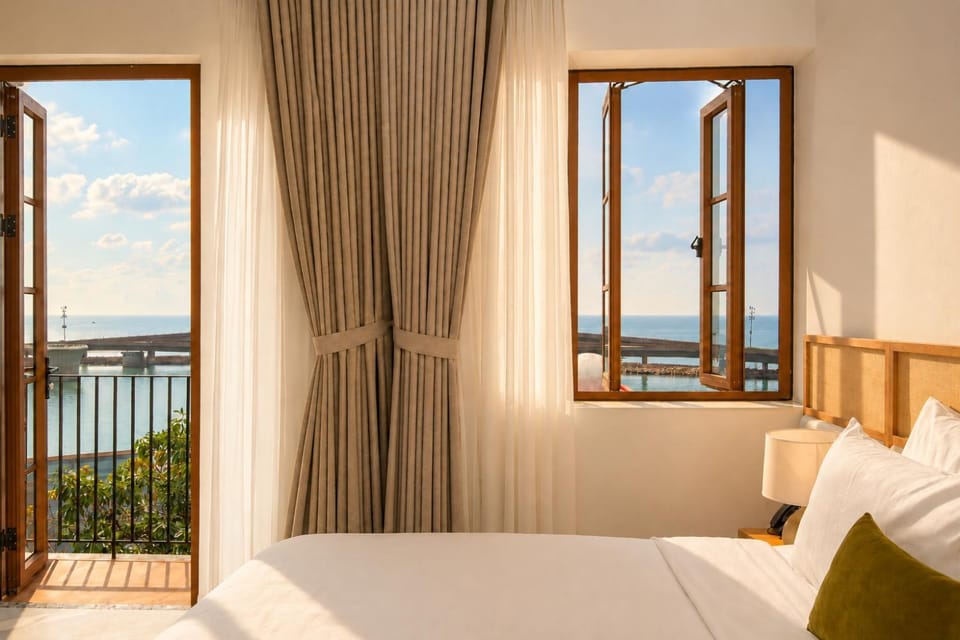 Natural landscape, Balcony/Terrace, Sea view, Sunset