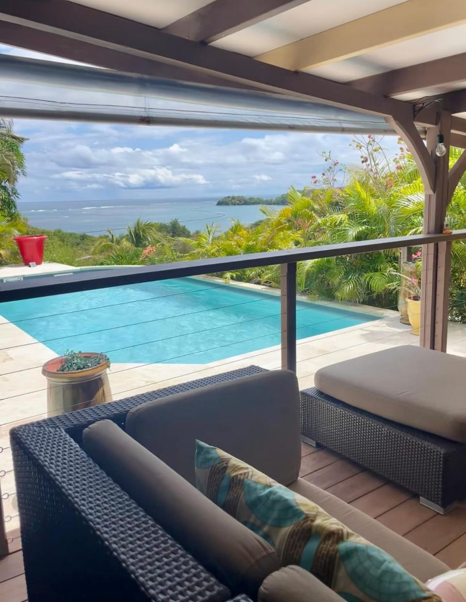 Natural landscape, View (from property/room), Balcony/Terrace, Pool view, Sea view, Swimming pool