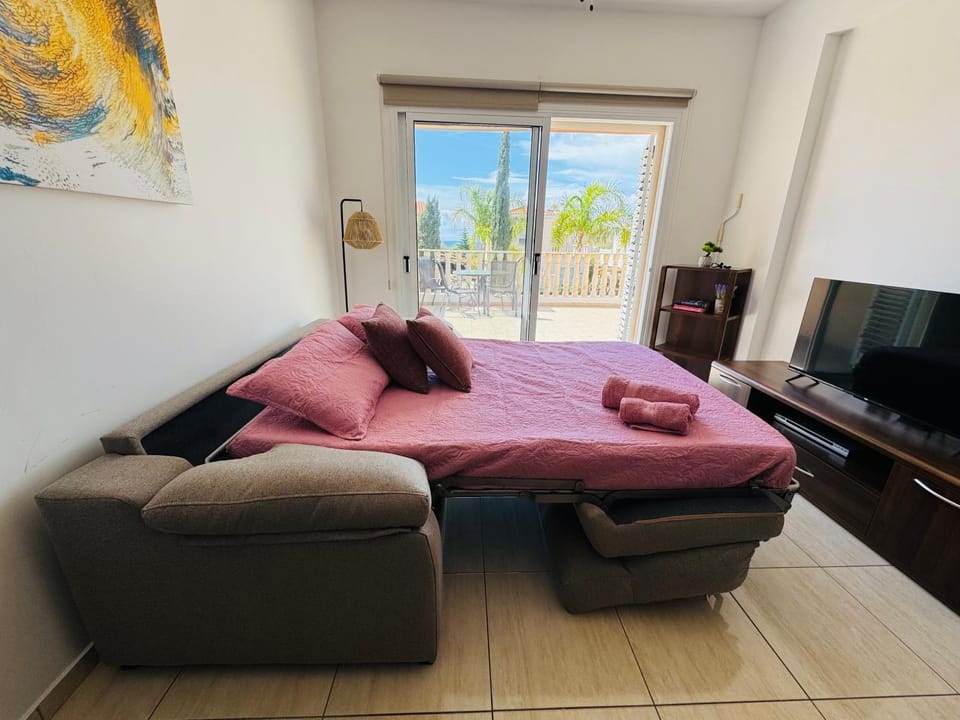 Communal lounge/ TV room, Bed, Living room, Photo of the whole room