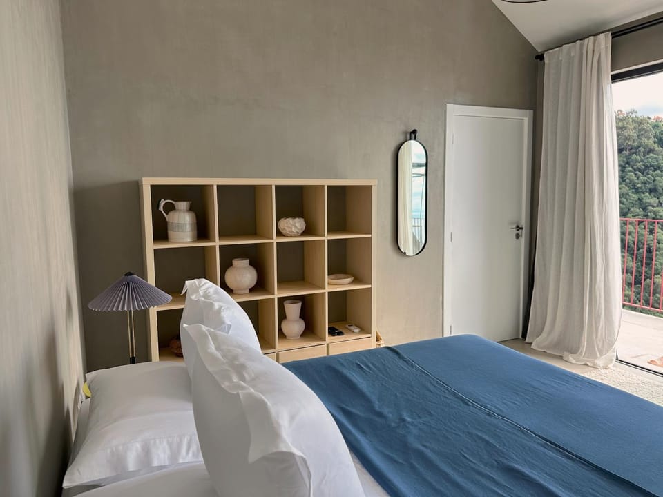 Bed, View (from property/room), Bedroom, Mountain view, Pool view, Sea view