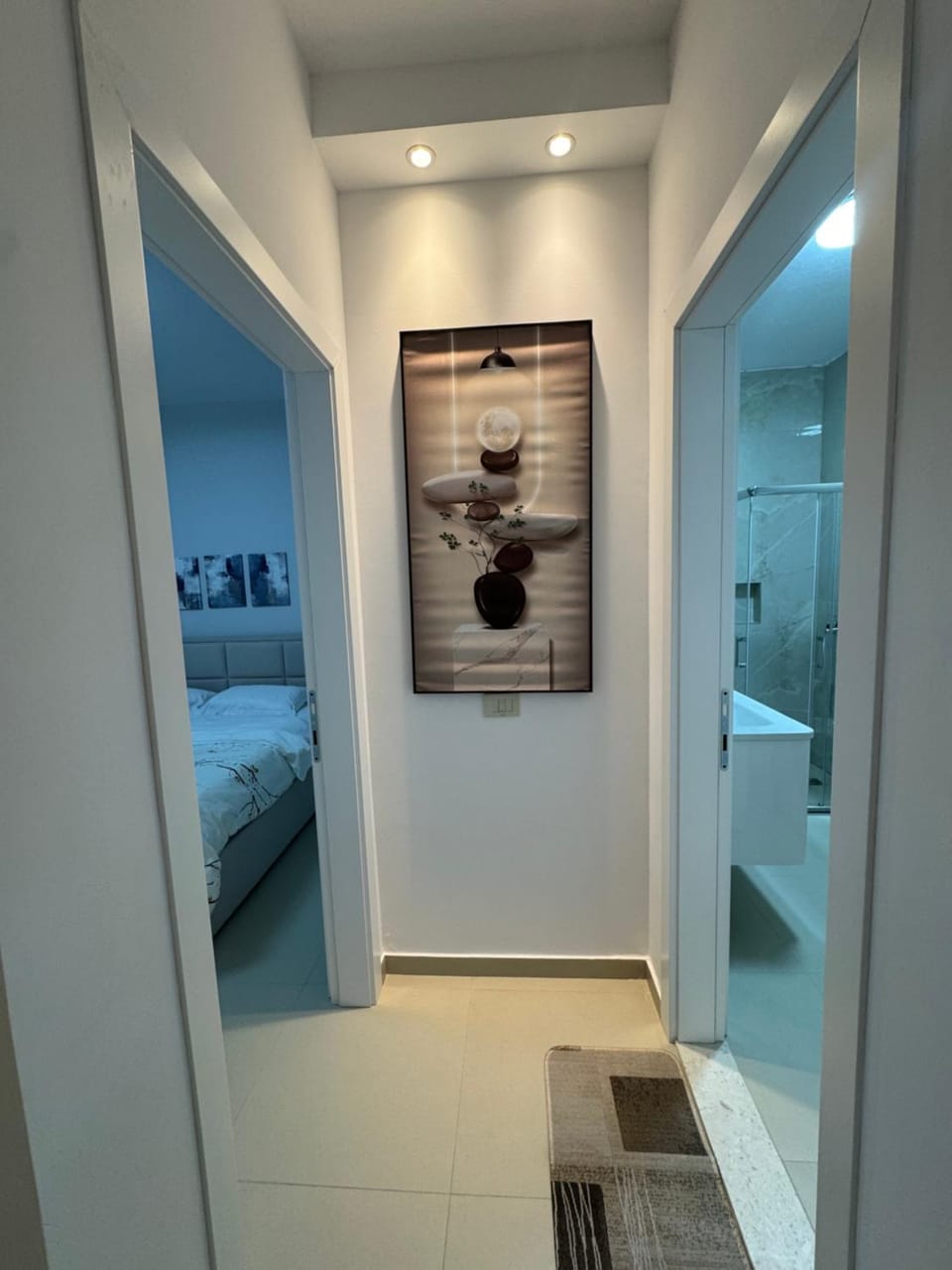 Bed, Bathroom, Bedroom