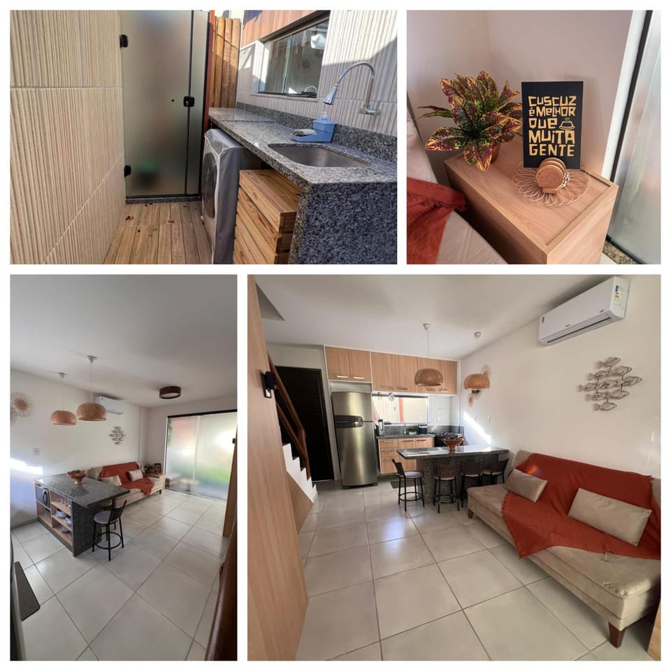 Kitchen or kitchenette, Living room, Seating area, Dining area, stove, air conditioner