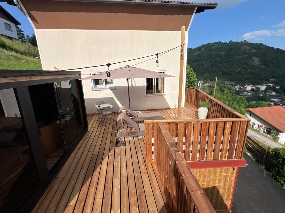 Property building, Patio, View (from property/room), Balcony/Terrace, Mountain view