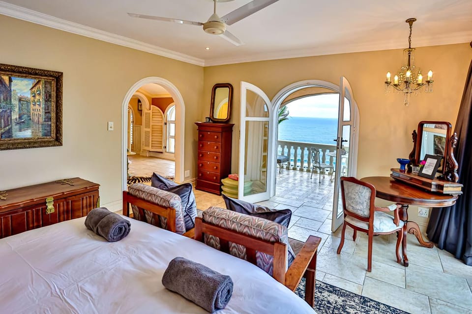 Bed, Natural landscape, View (from property/room), Balcony/Terrace, Photo of the whole room, Bedroom, Sea view
