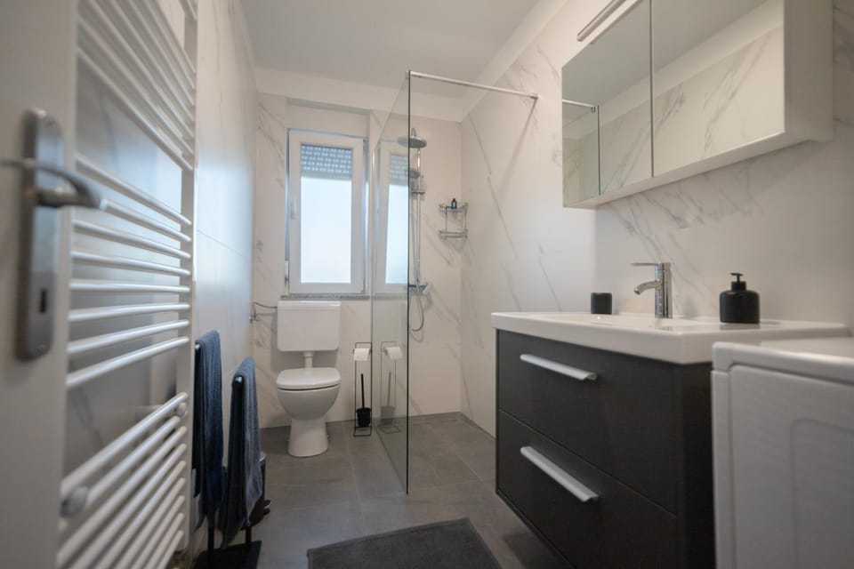 Shower, Toilet, Bathroom, hair dryier