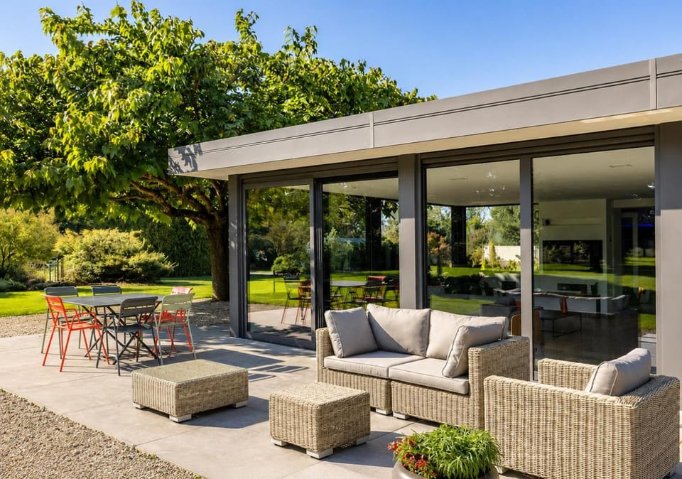 Patio, Garden, Garden view
