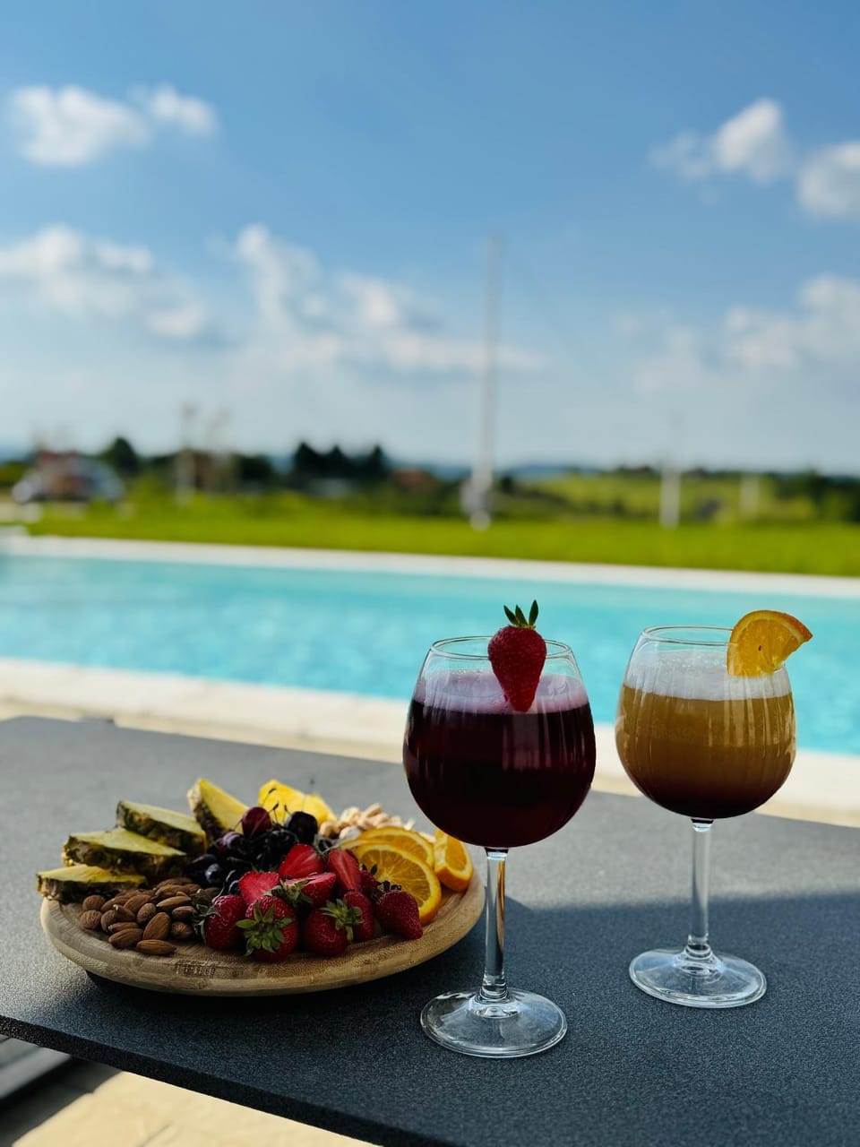 Food and drinks, Food, Pool view, Swimming pool, Drinks, Alcoholic drinks
