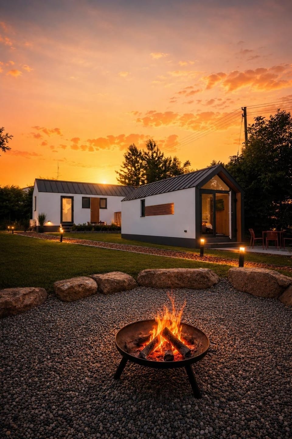 Property building, Day, Natural landscape, BBQ facilities, Sunrise, Sunset, flat iron