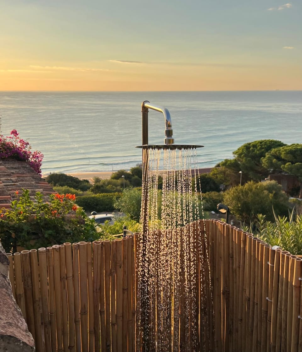 Shower, Sea view