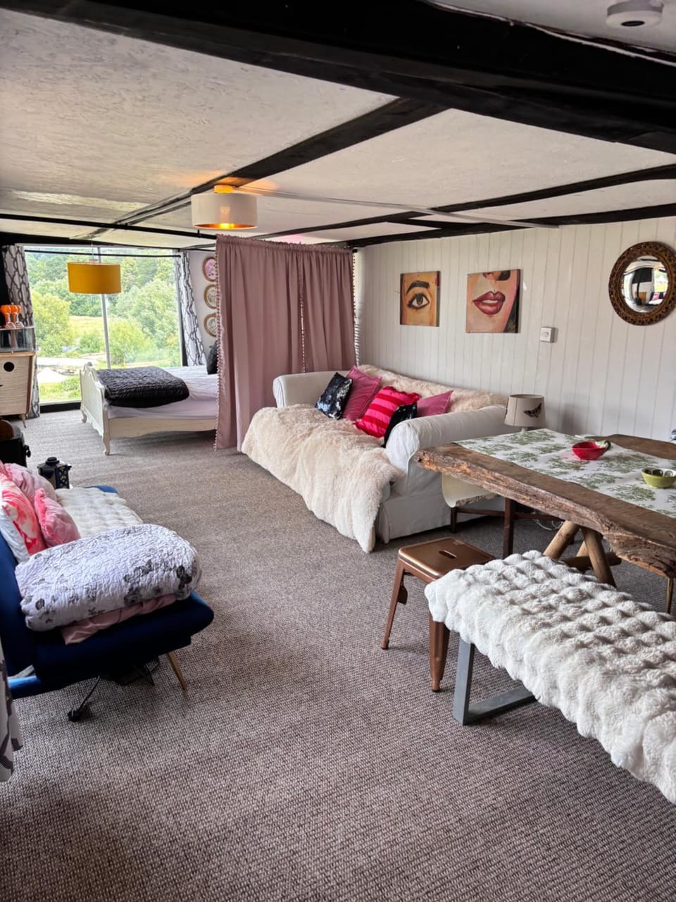 Farmstay cabin firepit & activities Cabin in Hertford