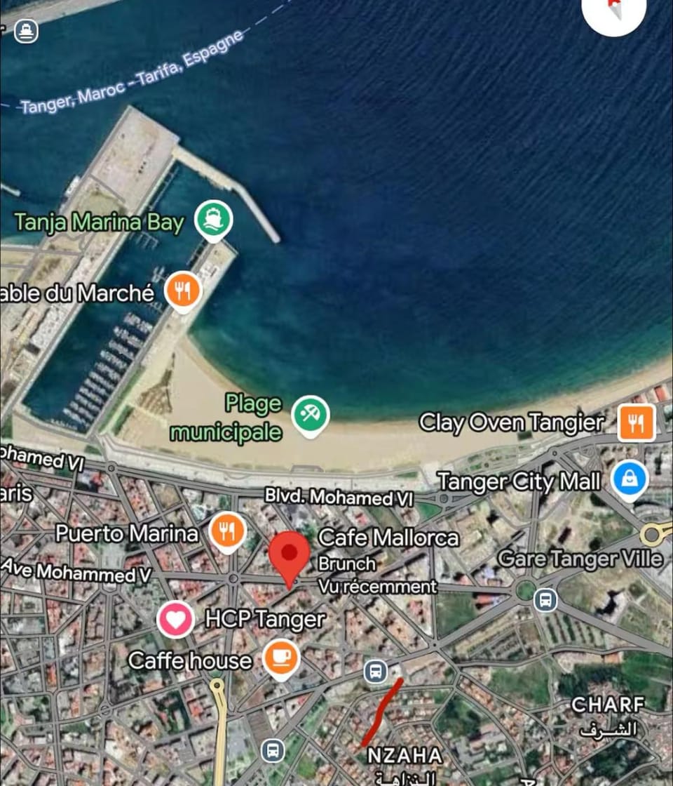 Apartment 3 minutes from Marina Bay Tangier Apartment in Tangier