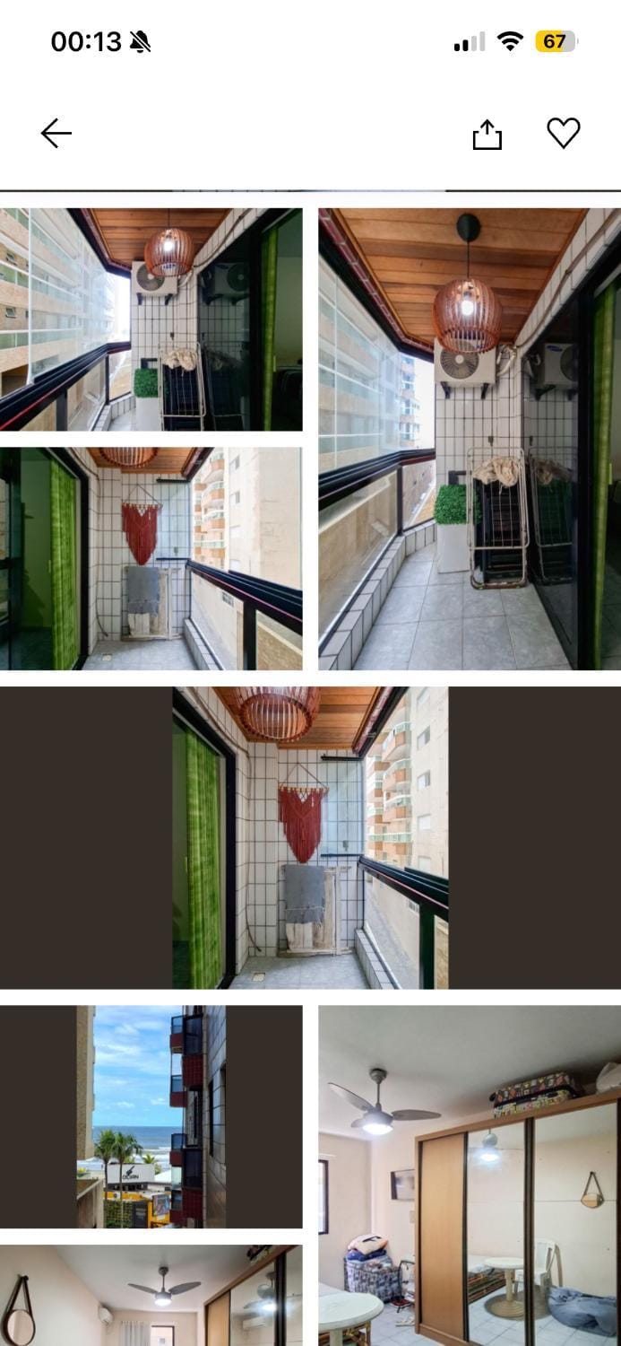 Apartamento Pé na areia em Praia Grande Apartment in State of São Paulo