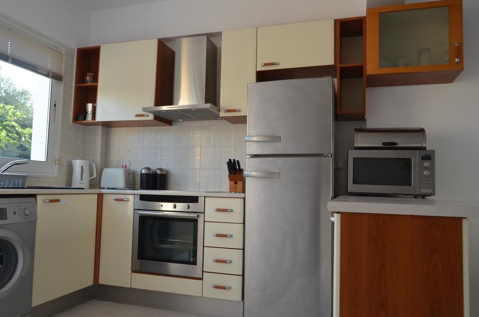 Coffee/tea facilities, Kitchen or kitchenette, stove, toaster, washing machine