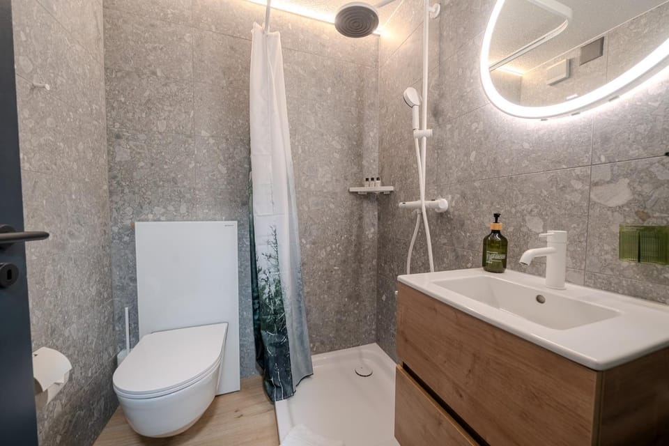 Shower, Toilet, Bathroom, towels