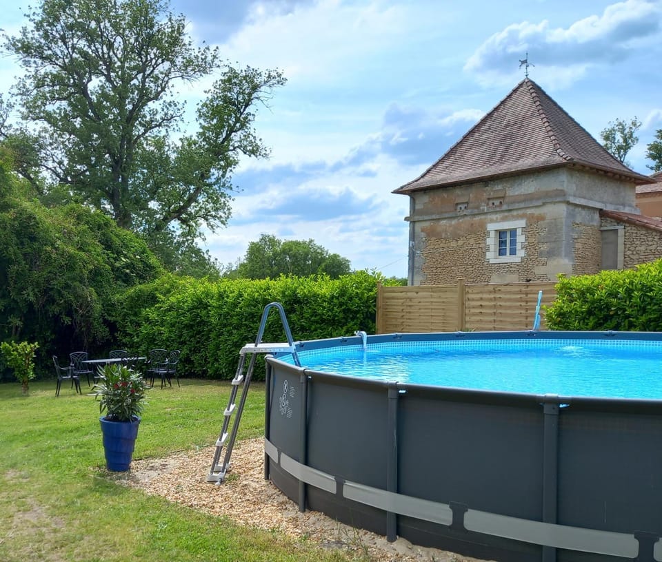 Property building, Living room, Swimming pool