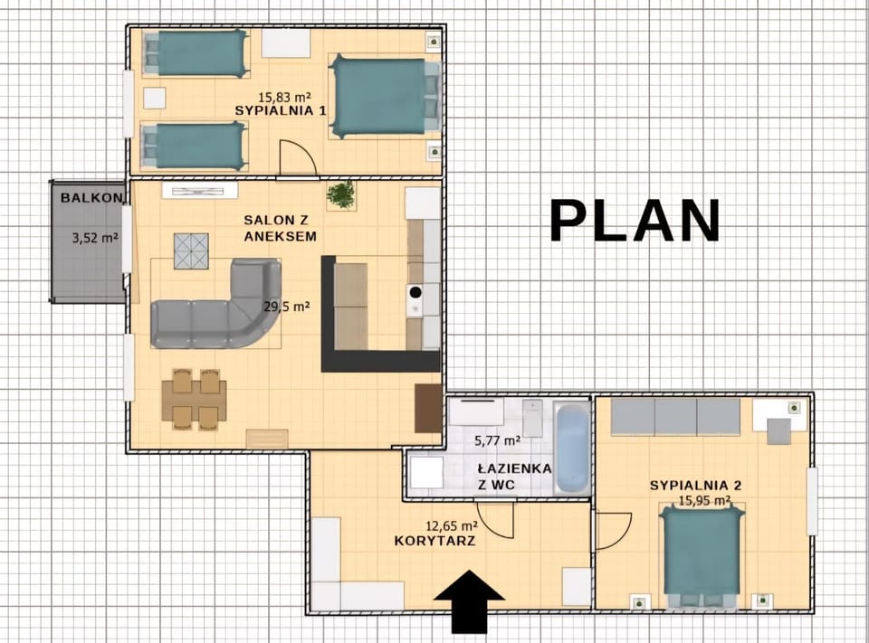 Apartament Queens Superior Centrum Apartment in Masovian Voivodeship