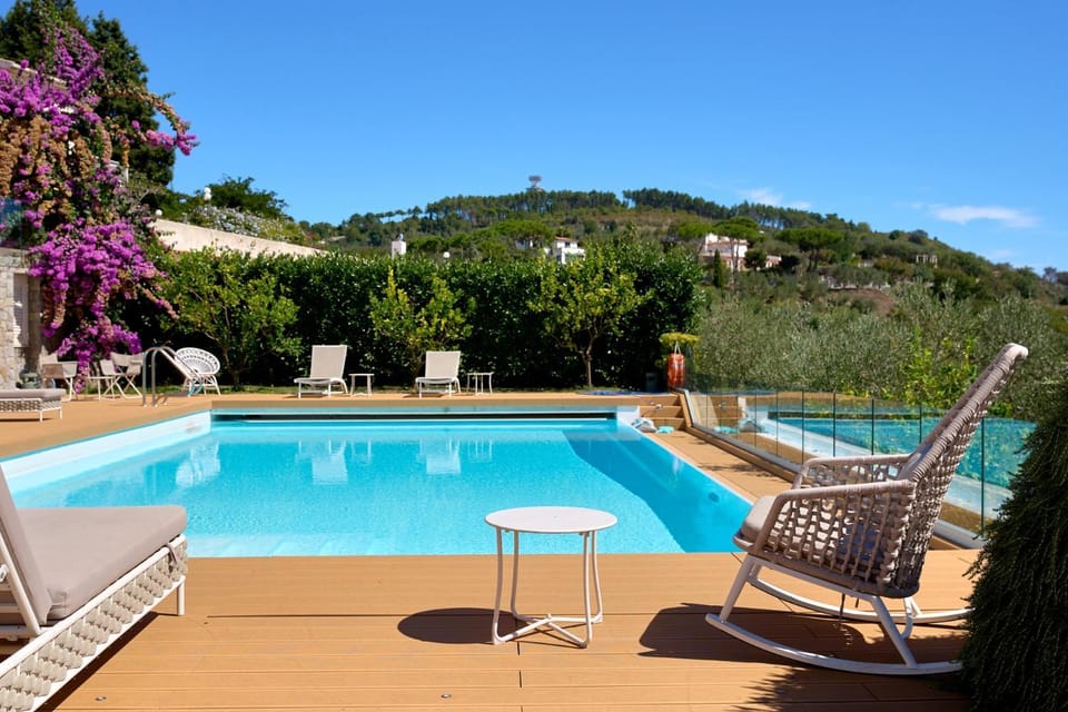 Natural landscape, Pool view, Swimming pool, sunbed