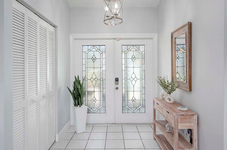 Latitude Adjustment - near Eight Lakes with Pool Table, Boat Dock & Jacuzzi Villa in Cape Coral