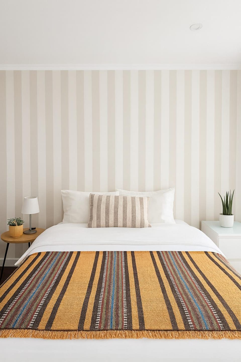 Bed, Photo of the whole room, Decorative detail, Bedroom