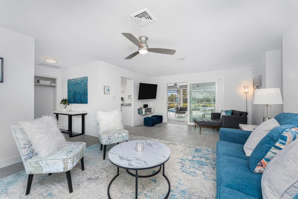 Tranquility Waterfront Villa Pool Dock House in Punta Gorda
