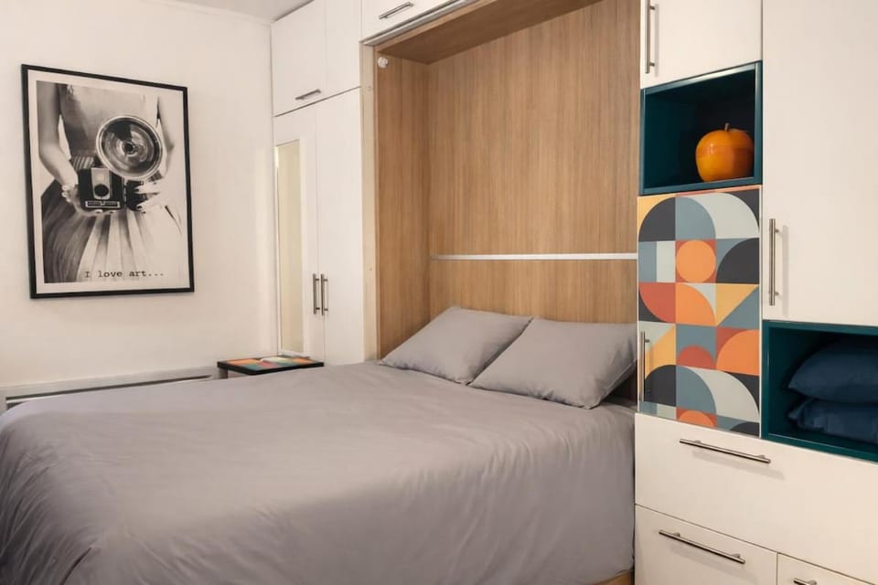 Bed, Photo of the whole room, Bedroom, wardrobe