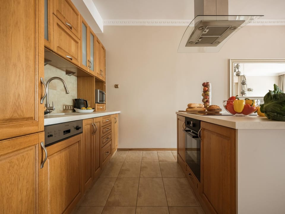 Kitchen or kitchenette, dishwasher