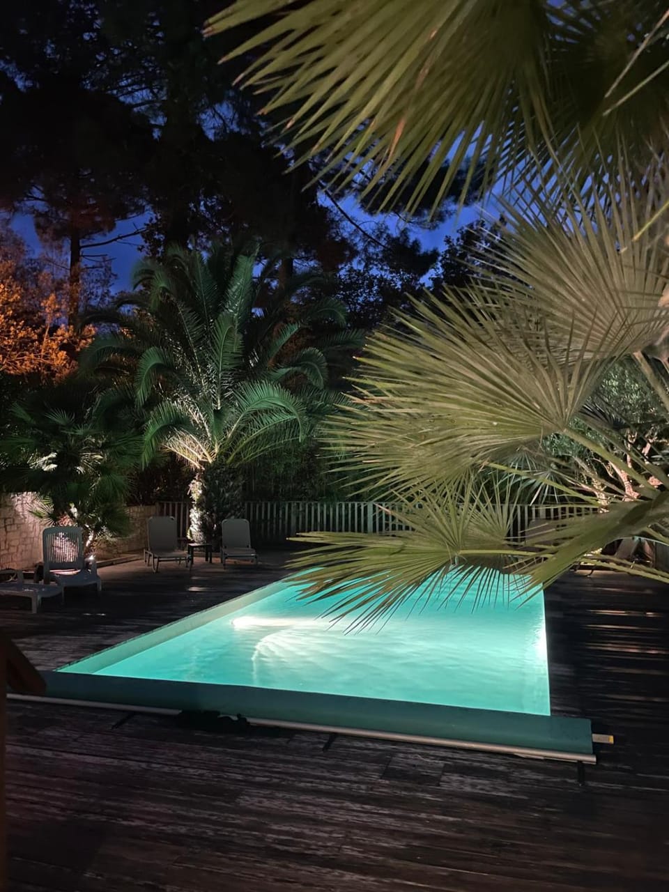 Night, Swimming pool