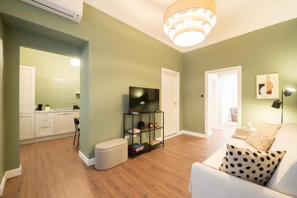 Living room, kitchen