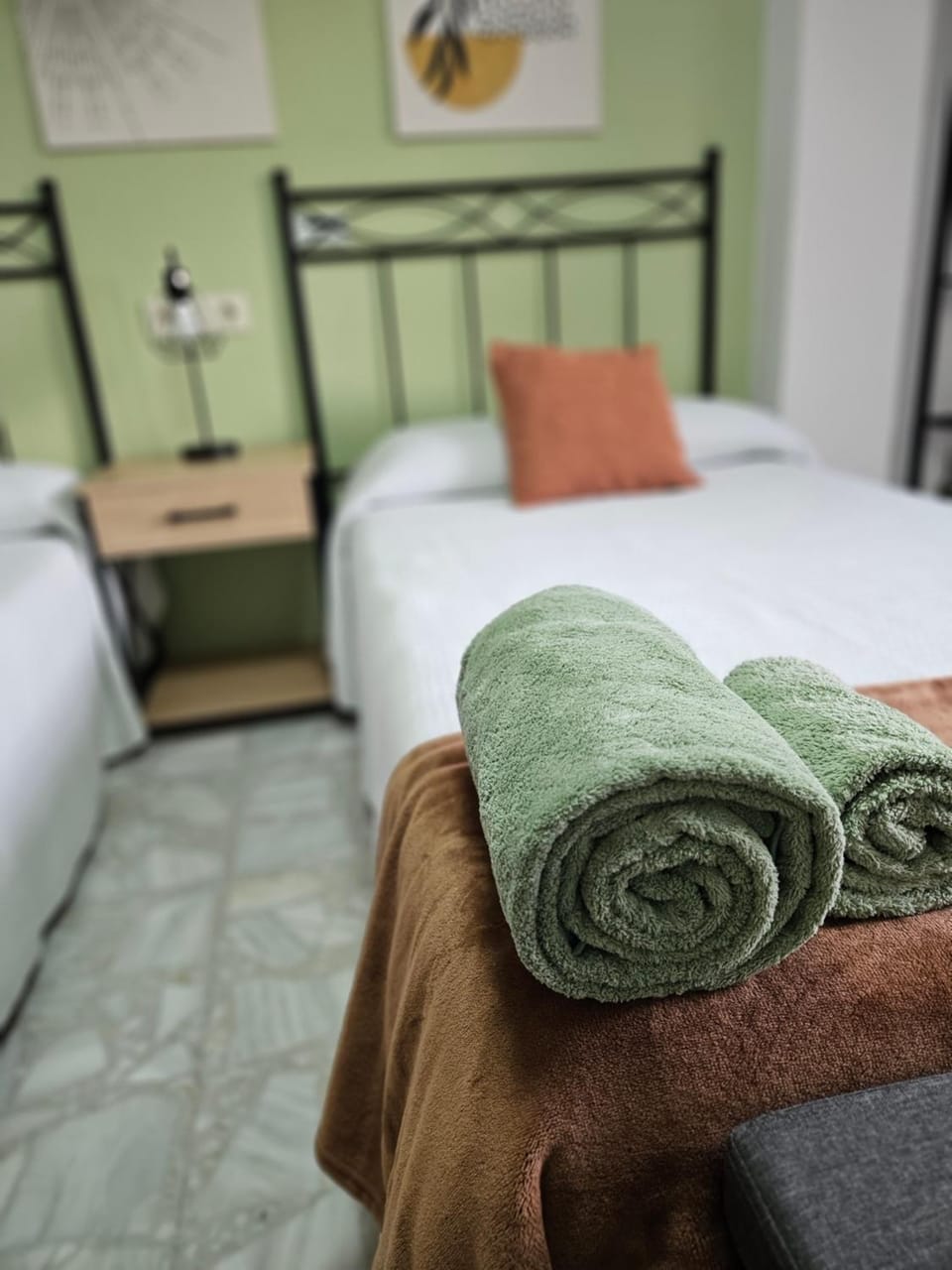 Decorative detail, towels