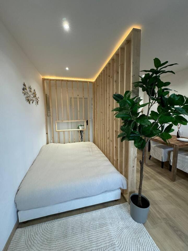 Bed, Night, TV and multimedia