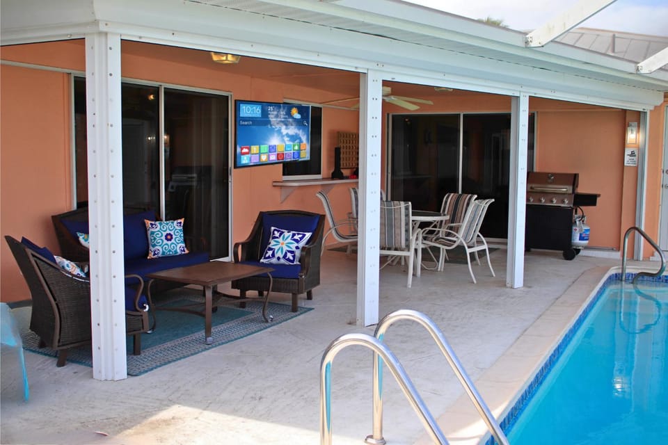 Patio, Seating area, Swimming pool
