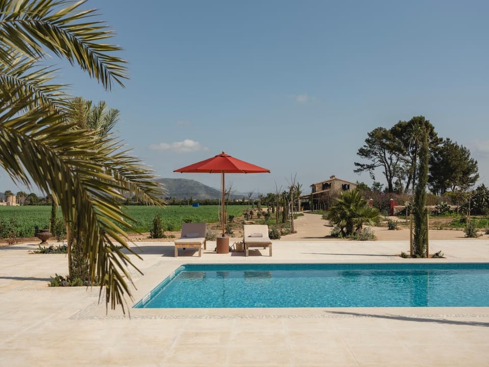 Pool view, Swimming pool, sunbed