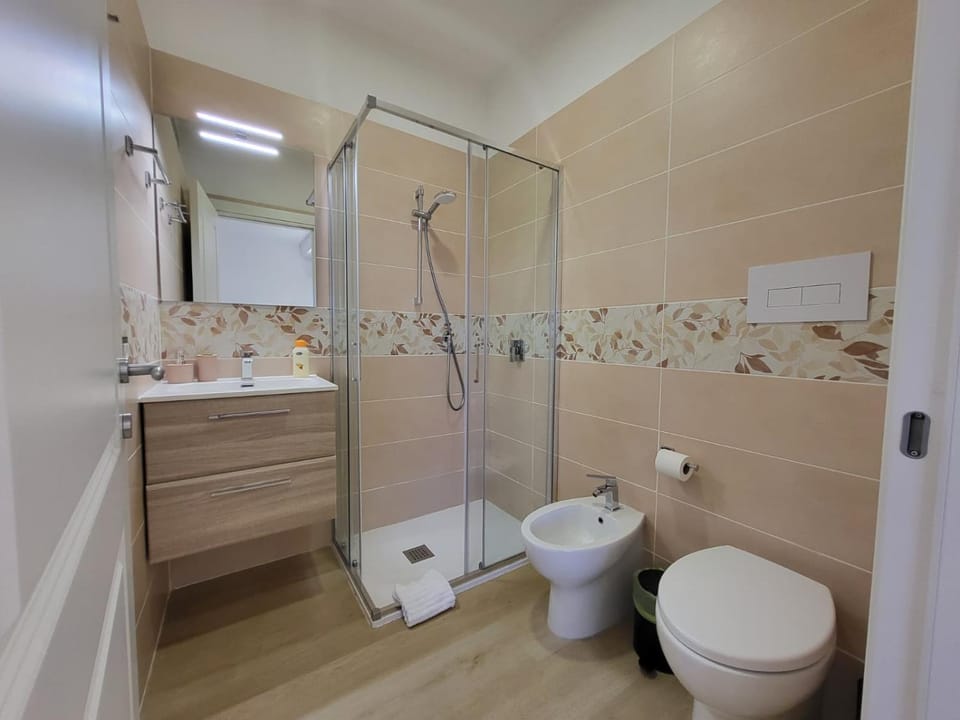 Shower, Bathroom, bidet, hair dryier
