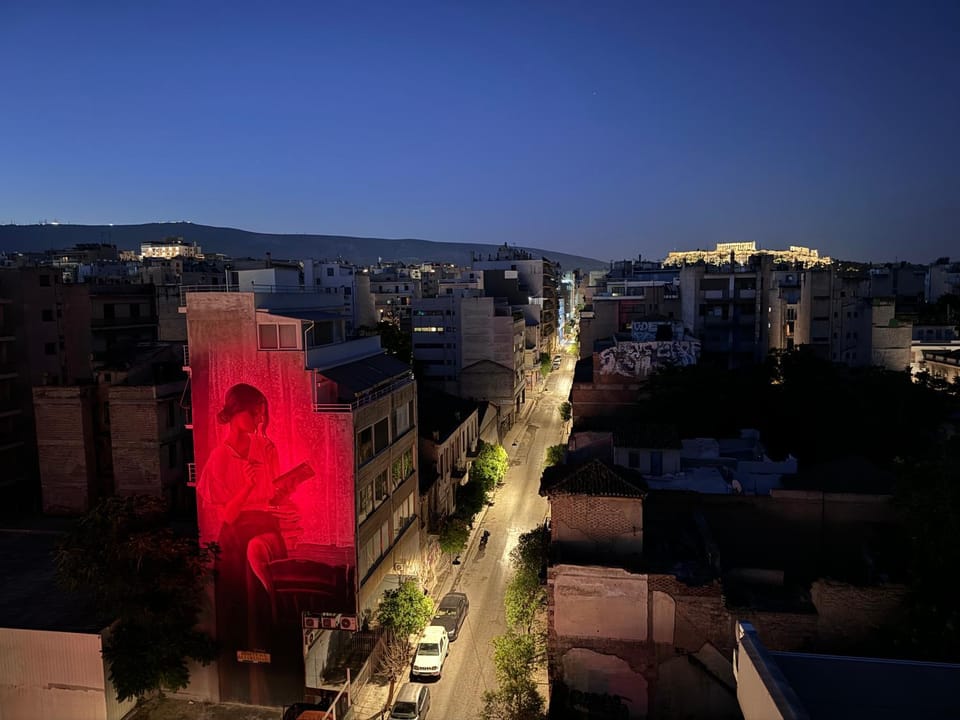Night, City view, Mountain view, Quiet street view