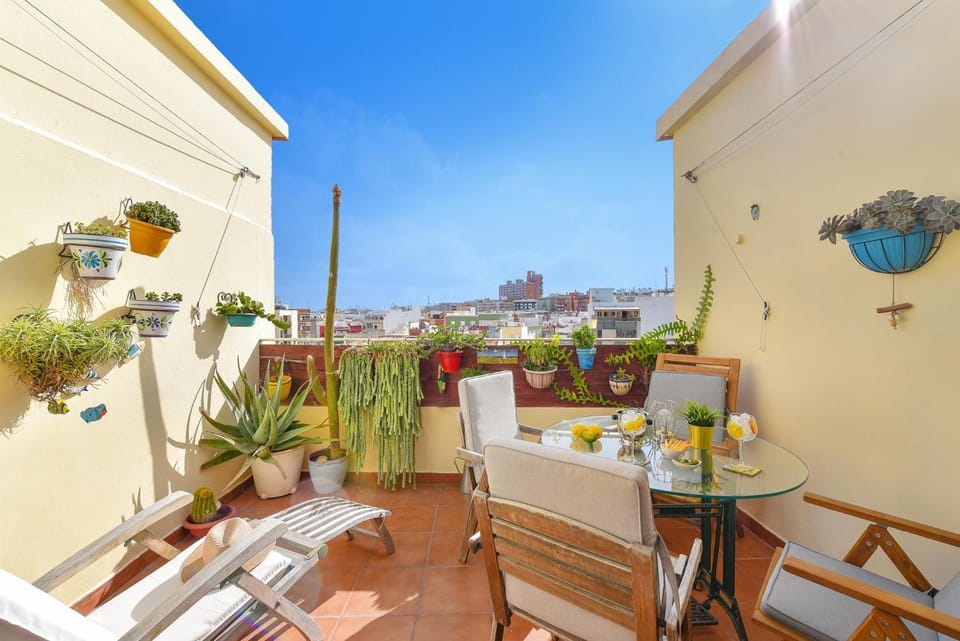 Balcony/Terrace, Dining area, City view
