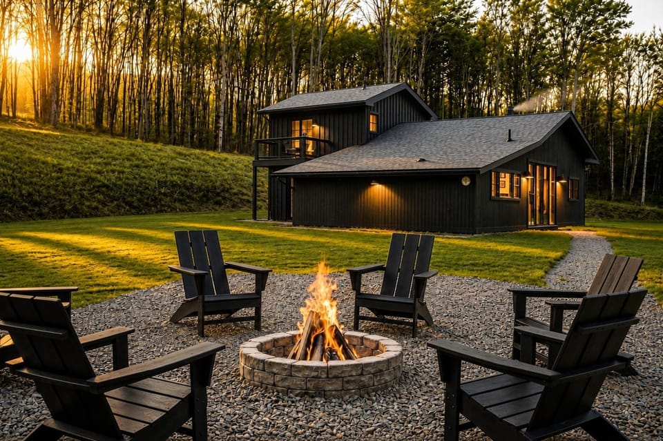 Hot Tub, Fire Pit, Views & 14 Acres Onyx Ridge House in Jeffersonville